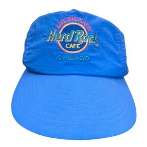 Vintage Save The Planet Hard Rock Cafe Strapback Hat